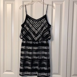 Express Black/White Mini Dress